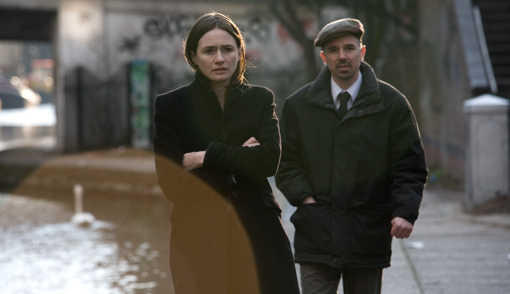 Still of Charlie Creed-Miles and Emily Mortimer in Harry Brown (2009)