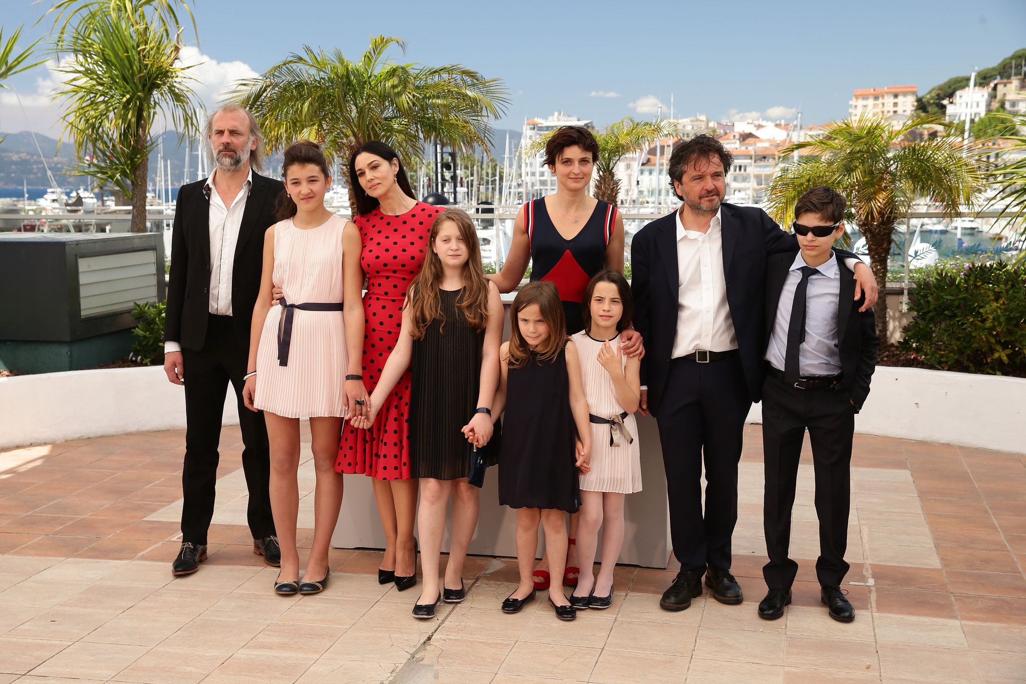 Monica Bellucci, Carlo Cresto-Dina, Sam Louwyck, Alice Rohrwacher, Eva Morrow and Maria Alexandra Lungu at event of Le meraviglie (2014)