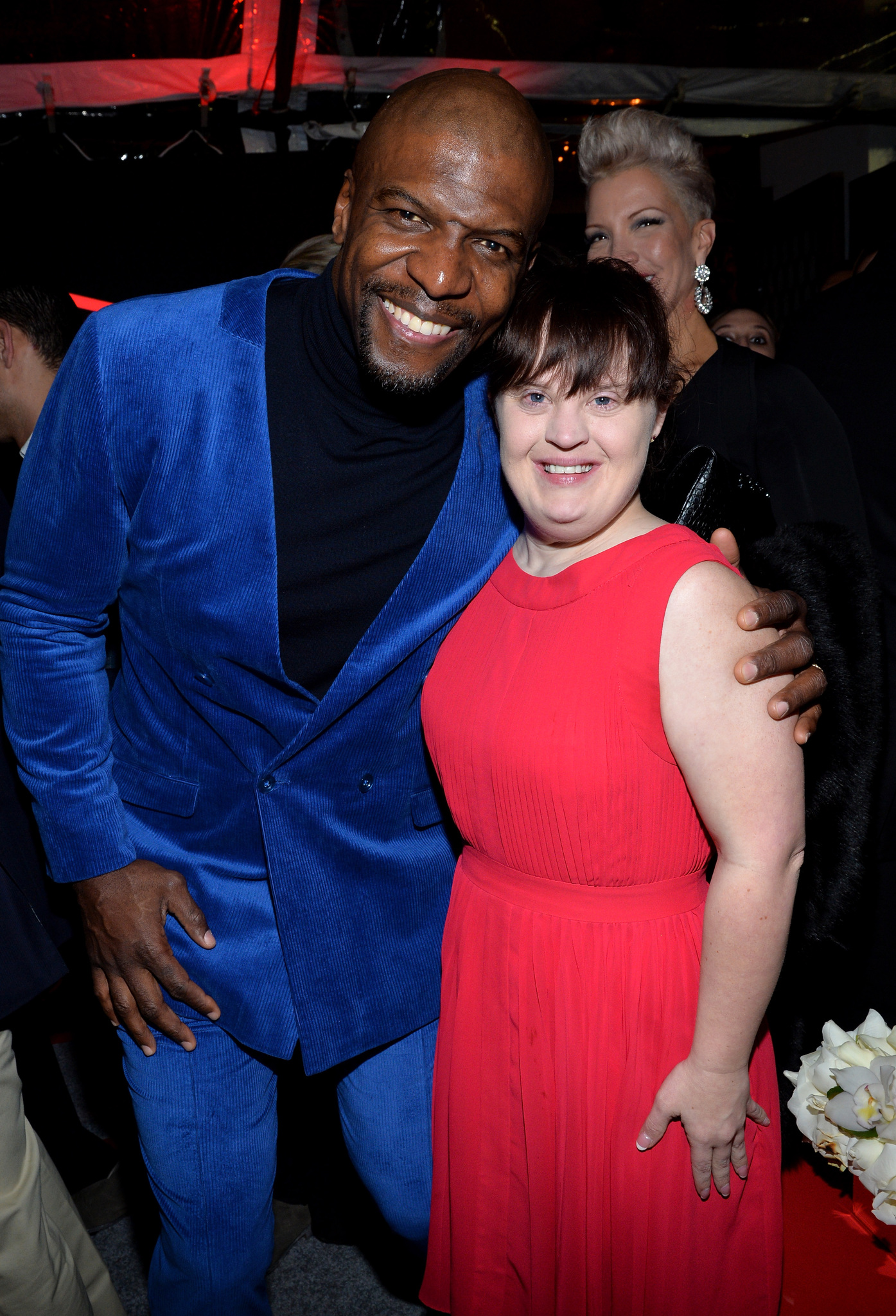 Terry Crews and Jamie Brewer