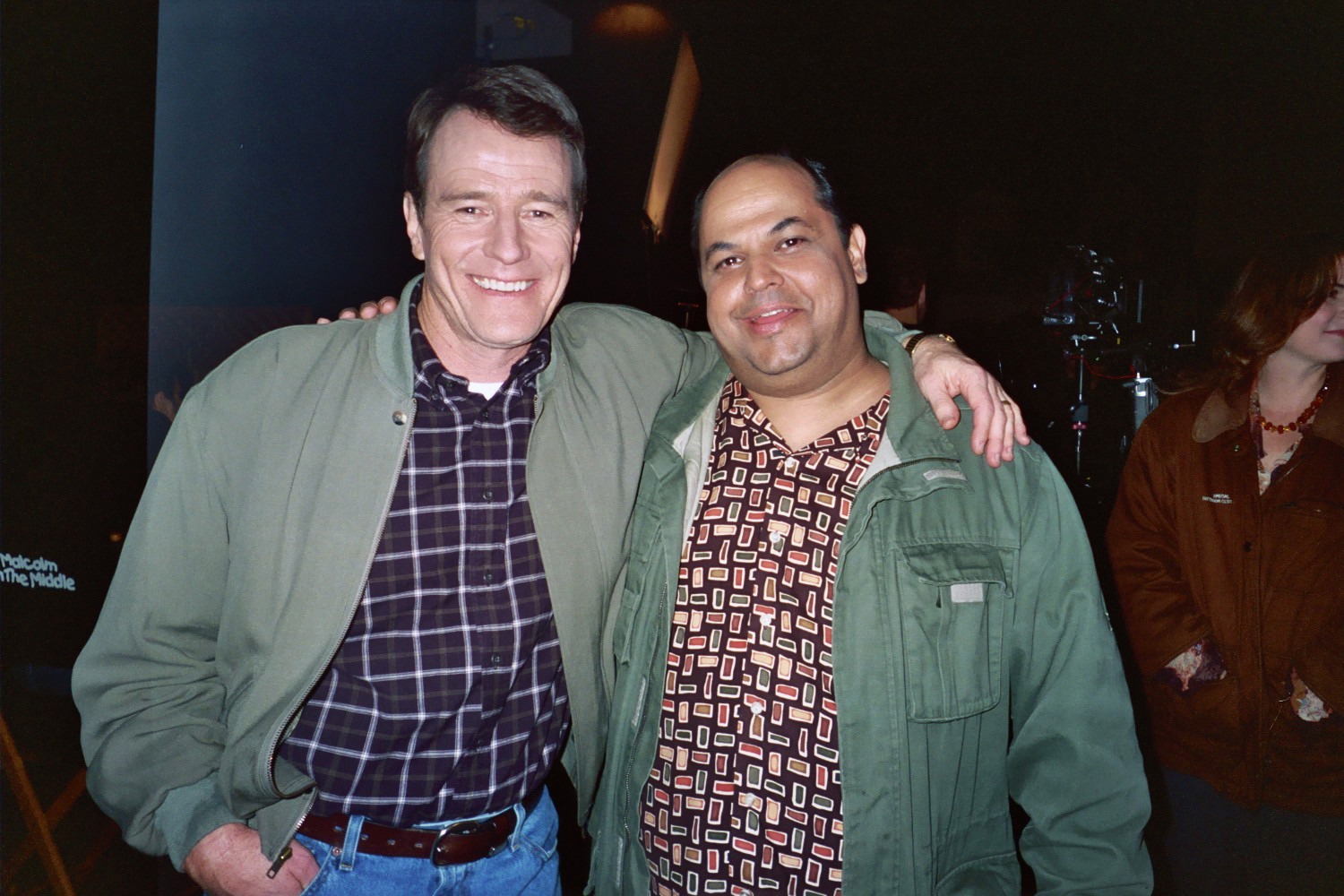 Frank Crim and Bryan Cranston taking a break on the set of Malcolm In The Middle