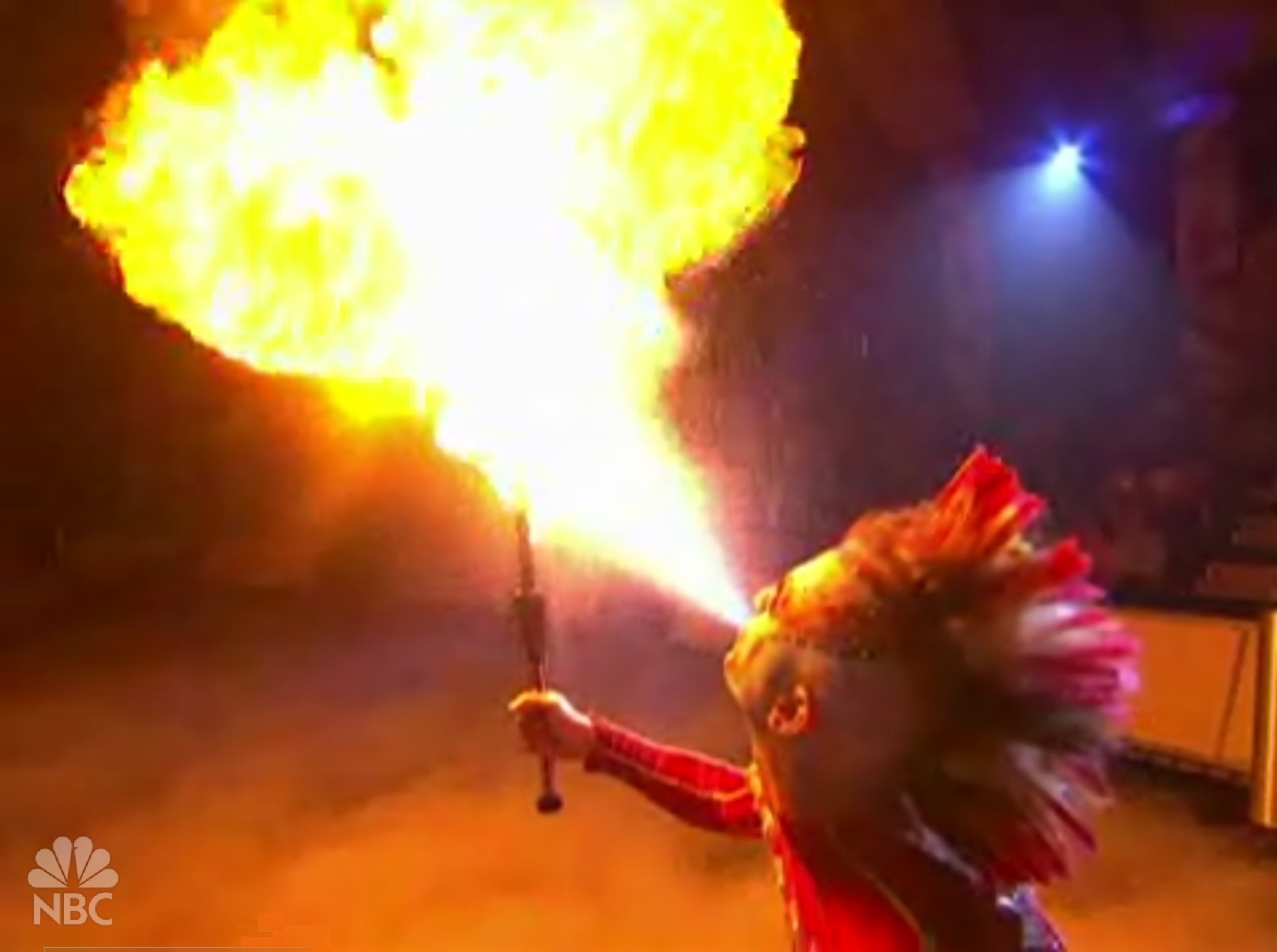 Fire Breathing on NBC's 