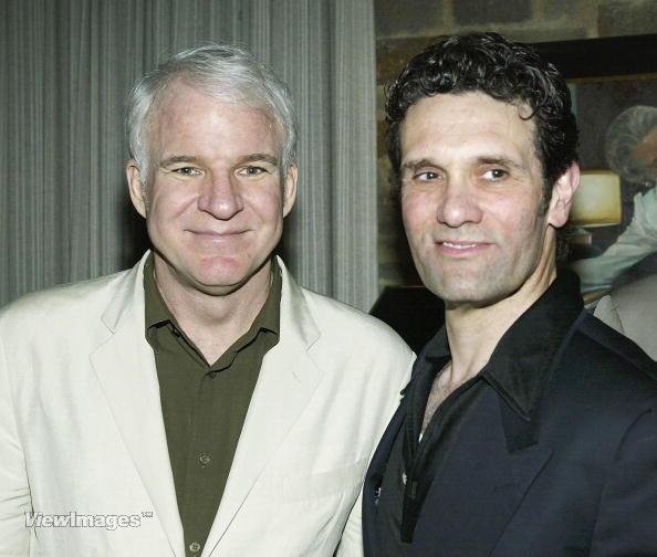 Actor/Writer STEVE MARTIN with Actor/Writer ANTHONY CRIVELLO at Opening Night of Mr.Martin's play 