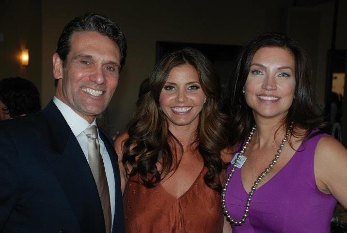 Anthony Crivello with actresses Charisma Carpenter and Dori Rosenthal at The NSPCA 