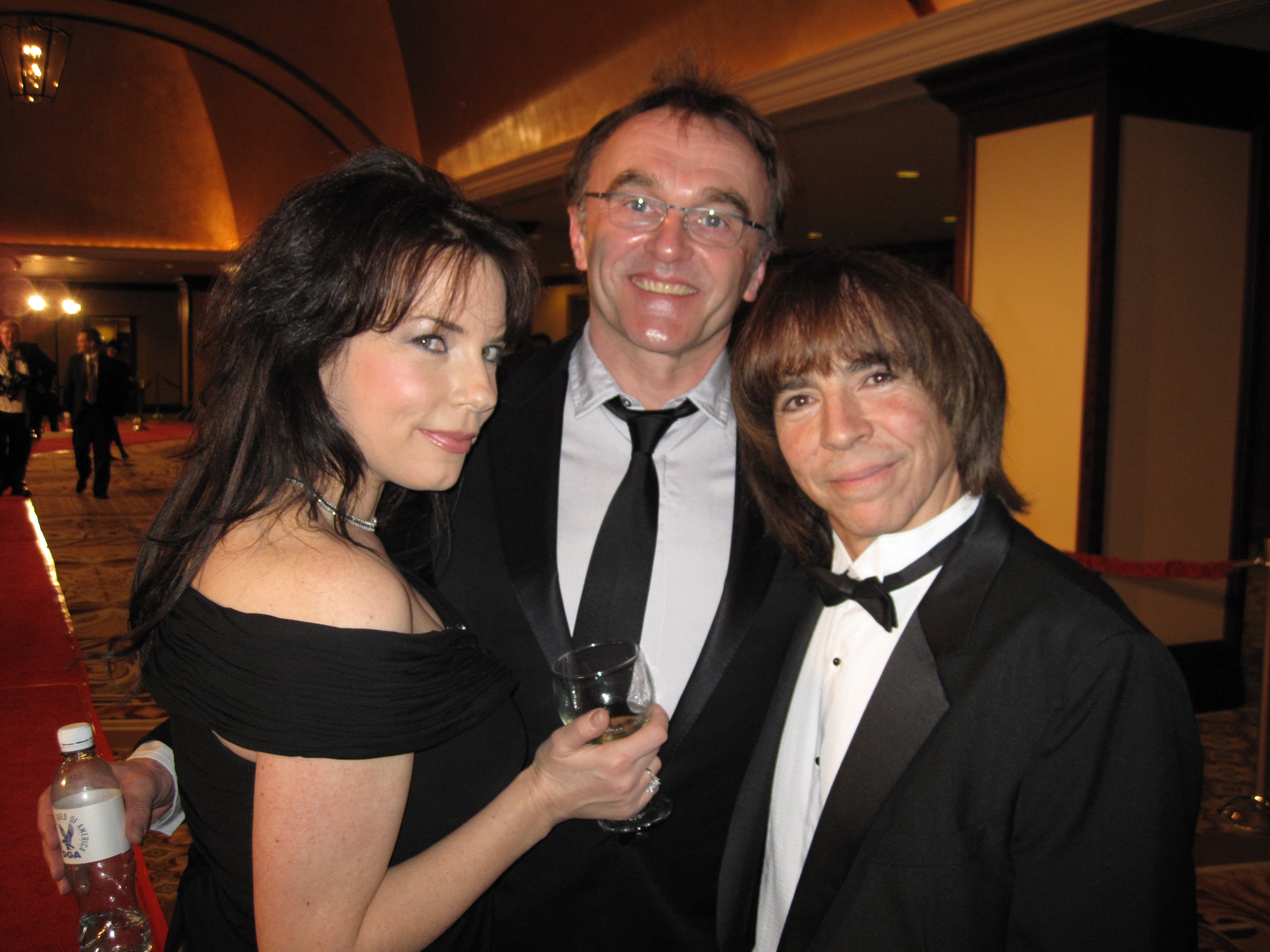 Lisa K.Crosato,Danny Boyle and Nunzio Fazio at the DGA awards.