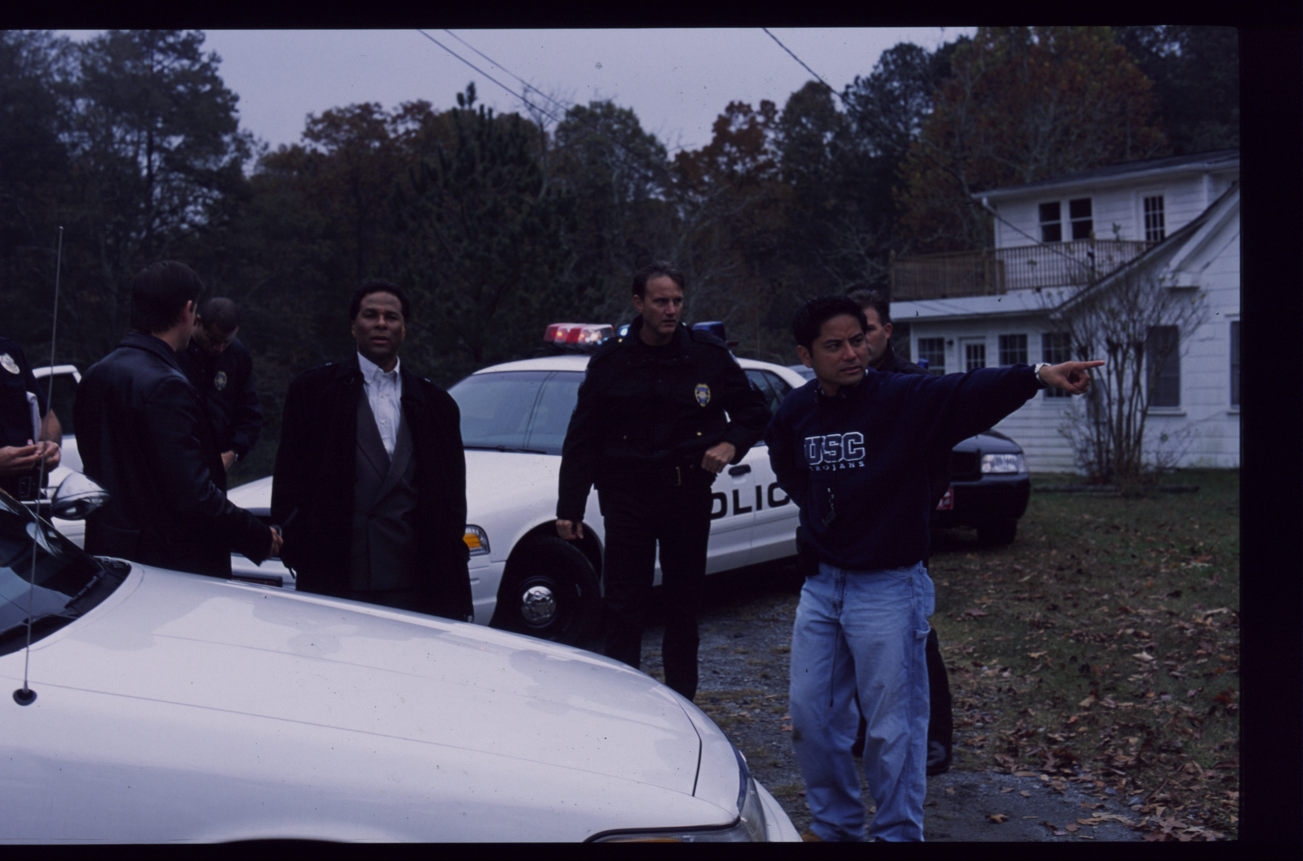 Ace Cruz directing Philip Michael Thomas and Michael Pare in 