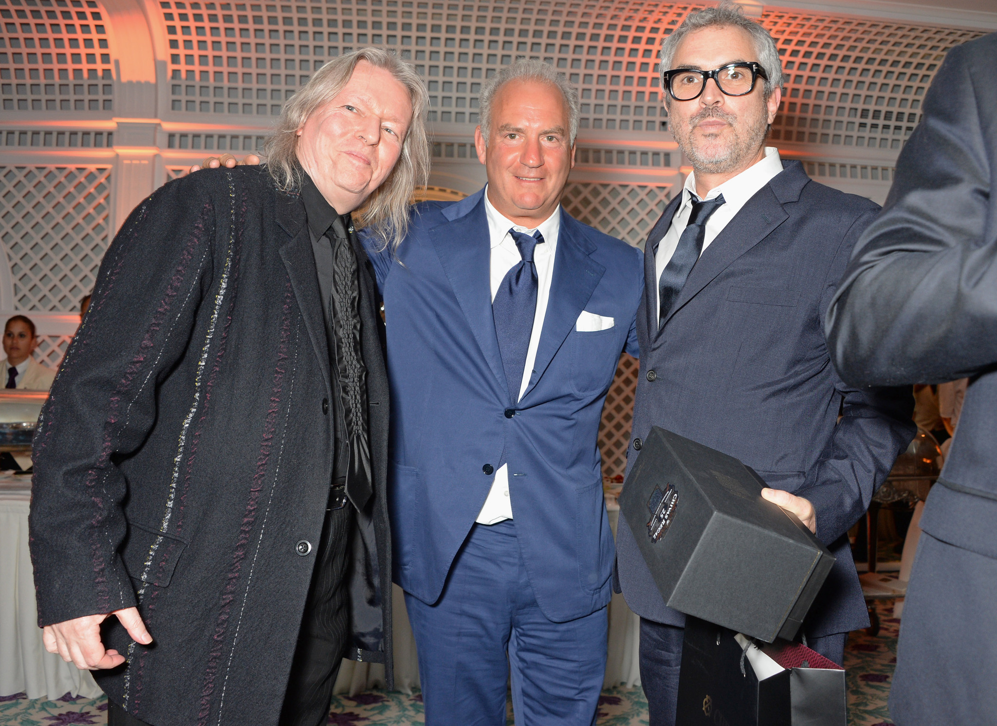 Alfonso Cuarón, Charles Finch and Christopher Hampton
