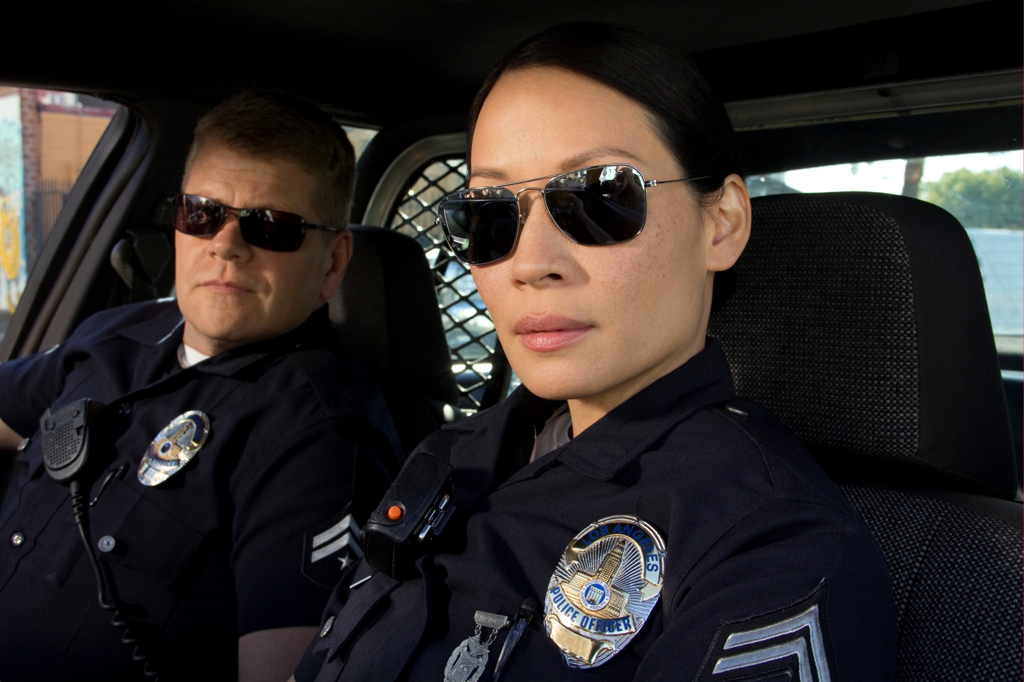 Still of Lucy Liu and Michael Cudlitz in Southland (2009)
