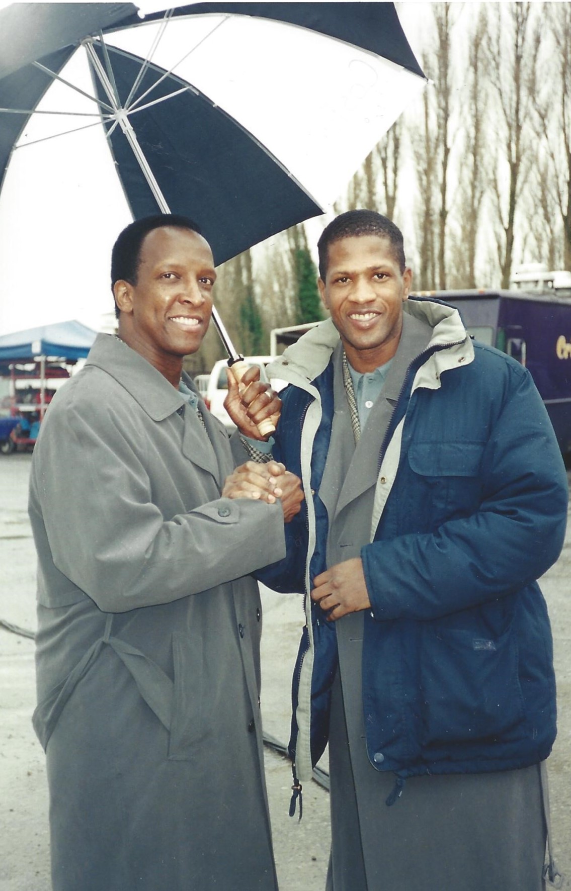Mr. Dorian Harewood and me on the set of 