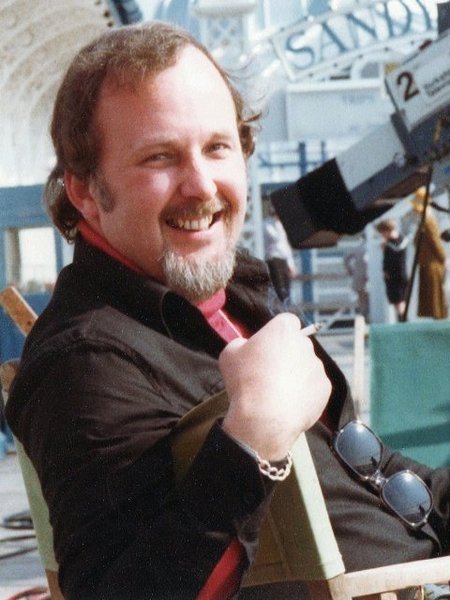Director Mervyn Cumming on location in Llandudno, North Wales.