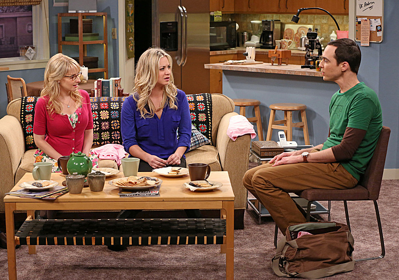 Still of Kaley Cuoco-Sweeting, Jim Parsons and Melissa Rauch in Didziojo sprogimo teorija (2007)