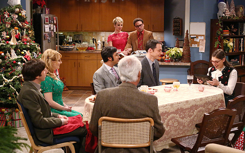 Still of Mayim Bialik, Kaley Cuoco-Sweeting, Johnny Galecki, Brian George, Simon Helberg, Jim Parsons, Melissa Rauch and Kunal Nayyar in Didziojo sprogimo teorija (2007)