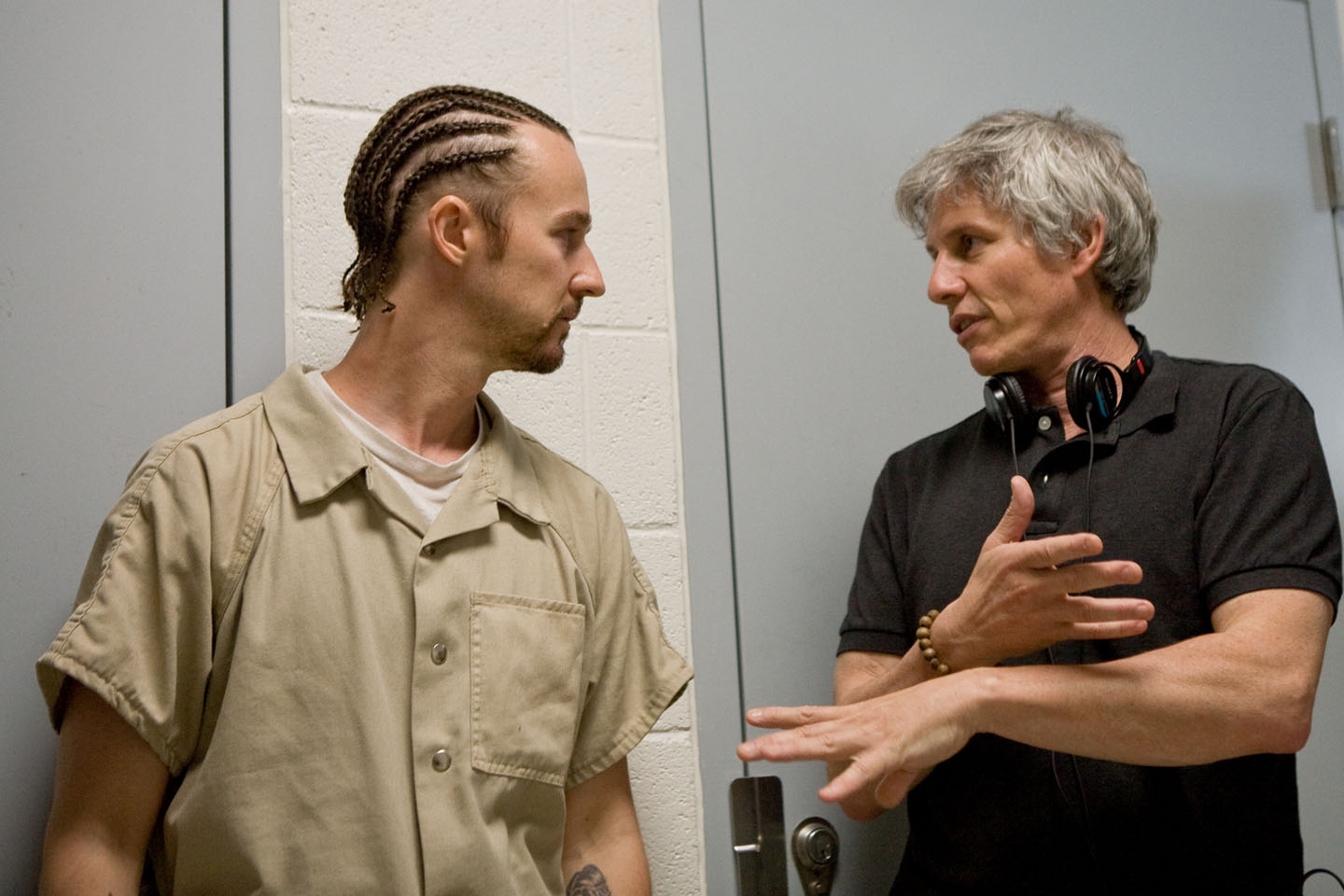 Still of Edward Norton and John Curran in Stone (2010)