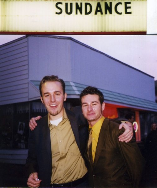 Derek Cianfrance and Joey Curtis at Sundance Premiere of BROTHER TIED - 1998