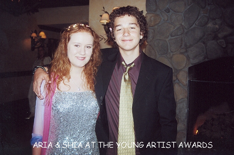 Aria Noelle Curzon & Shia LeBeouf at the Young Artist Awards of Hollywood