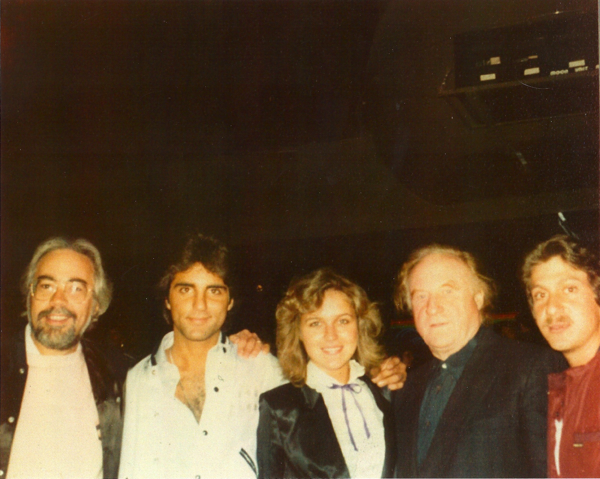 From (L to R) Name unknown, actors Richard D'Alessandro,Marcela Moore,the late great Jack Warden and Richard's Friend for life Vinnie Bove at the premier of Ryan O'Neil's 
