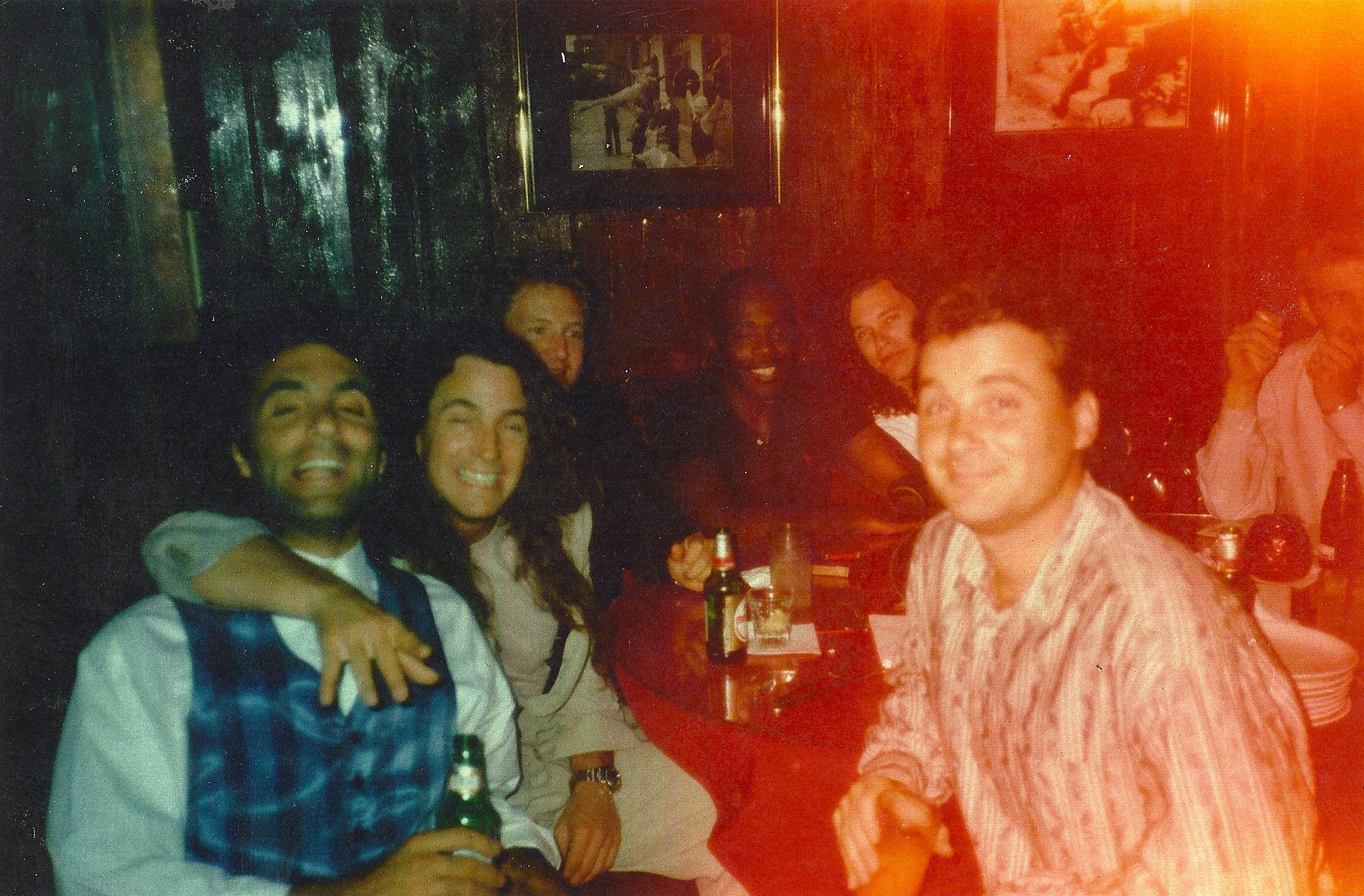 From left to right around the table , Richard D'Alessandro, Steven Eads, Lorenzo Di Bonaventura, Joel , Donny, Robert Eads and at the Whiskey in Hollywood for a private function.