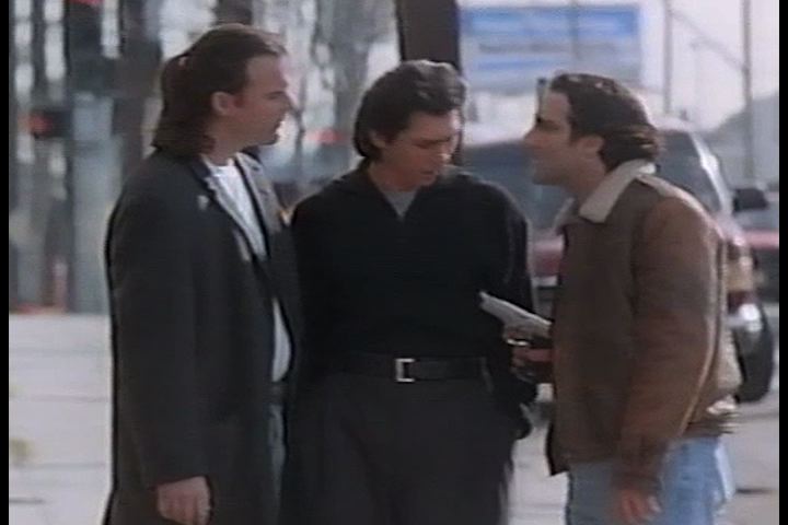 From left to right Andy Divoff as Johnny, Lou Diamond Phillips as Mick Burroughs and Richard D'Alessandro as Dino in 