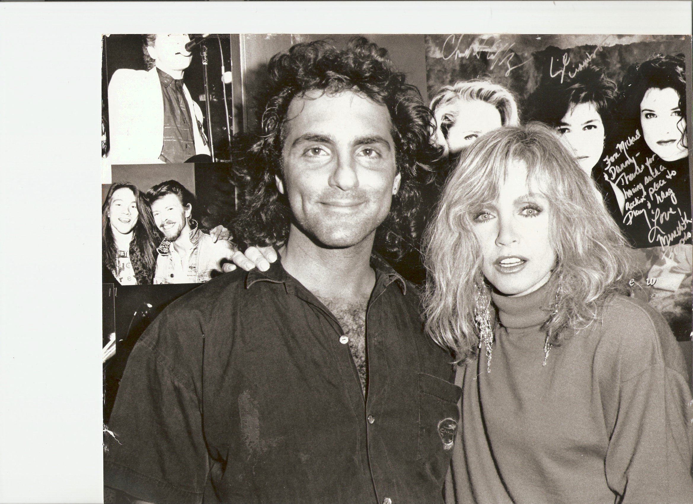 Actors Richard D'Alessandro and Donna Mills at the China Club in LA (1990) Richard always thought she was one of the most beautiful women in the world. Richard believes her eyes are the cause of global warming.