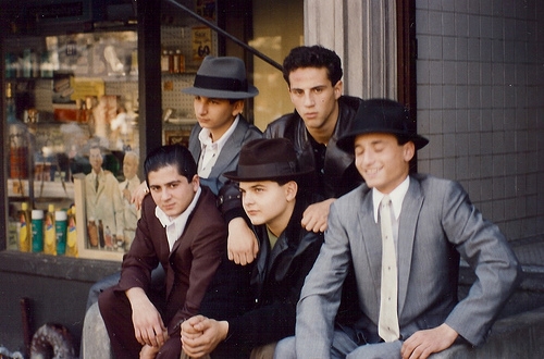 On the set of A Bronx Tale