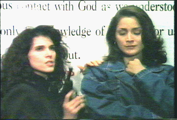 with Carrie-Anne Moss in Forever Knight