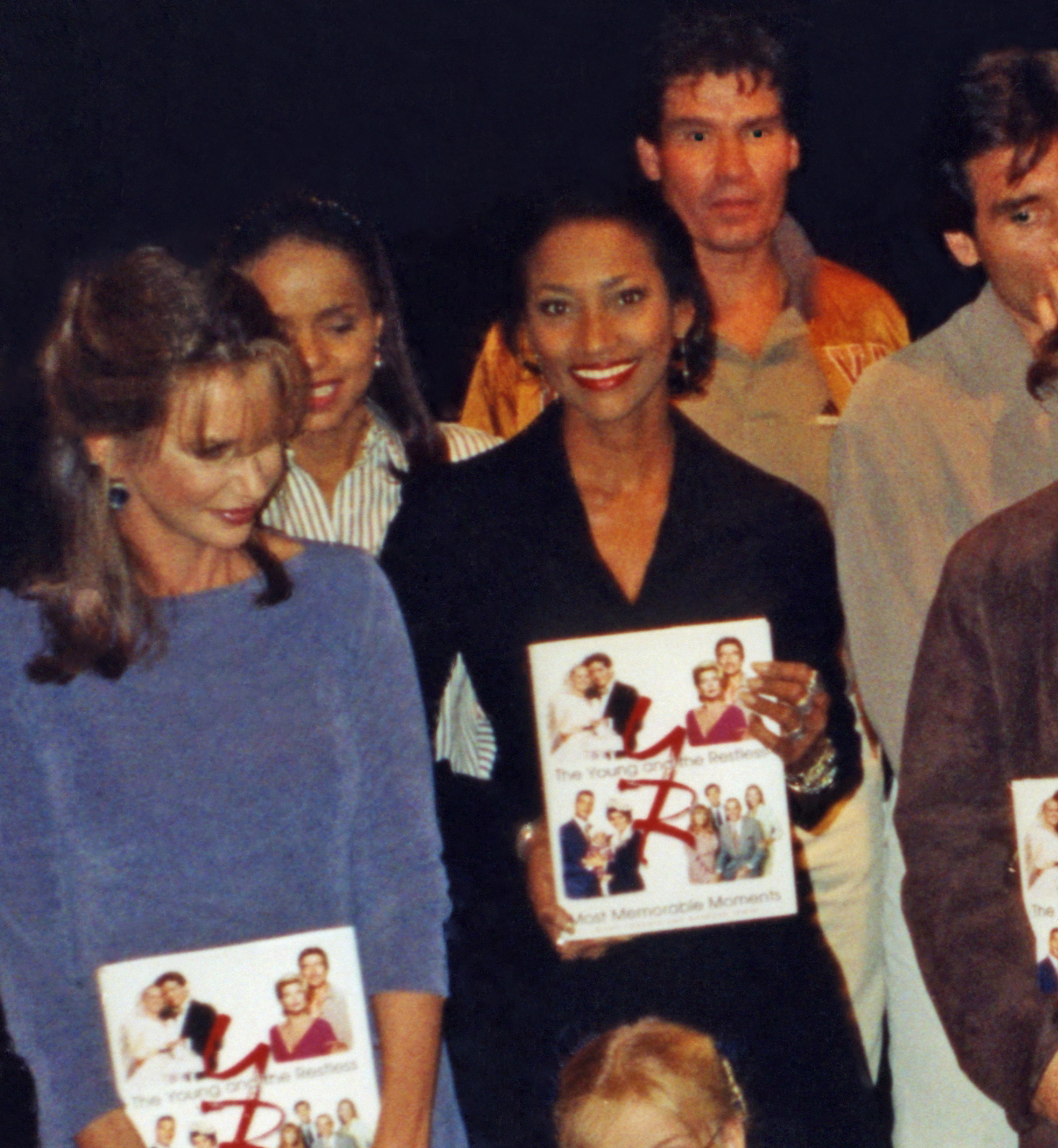 Pamella D'Pella at the Y & R book release Party. Also in this photo Jess Walton, Victoria Rowell, and Anthony Pena