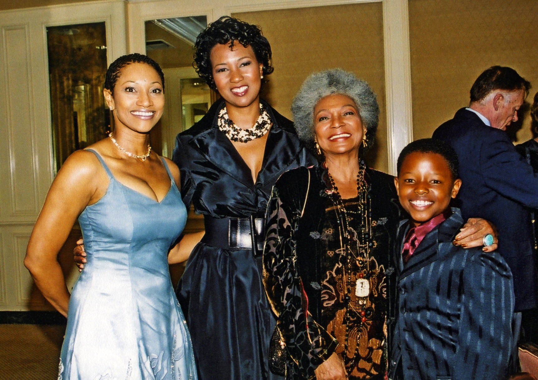 Pamella D'Pella and Bryant Jones of the (Young&Restless) with fellow Prism Award Presenters, Mae Jemison (America's 1st Black Female Astronaut) and Nichelle Nichols (Star Trek)