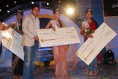 parvin at the miss mumbai contest