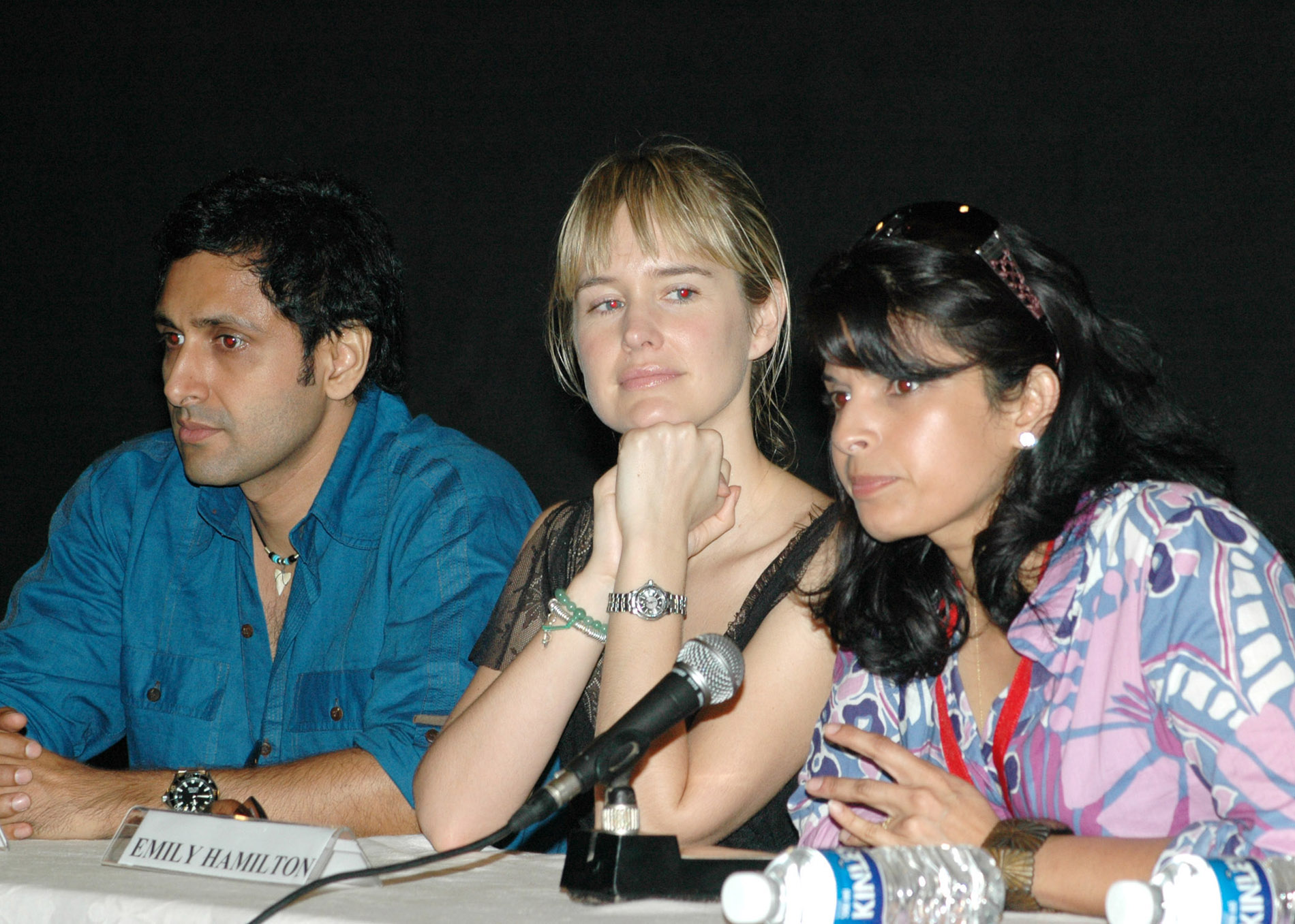 Parvin Dabas,Emily Hamilton and Kruti Majumdar at the International Film Festival Of India promoting 'The Memsahib'