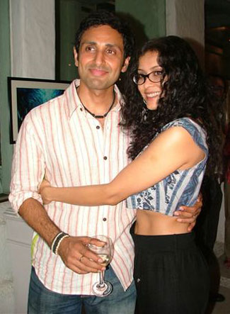 Parvin Dabas and Nandana Sen at photography exhibition