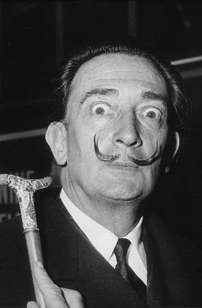 Salvador Dali in London, c. 1968.