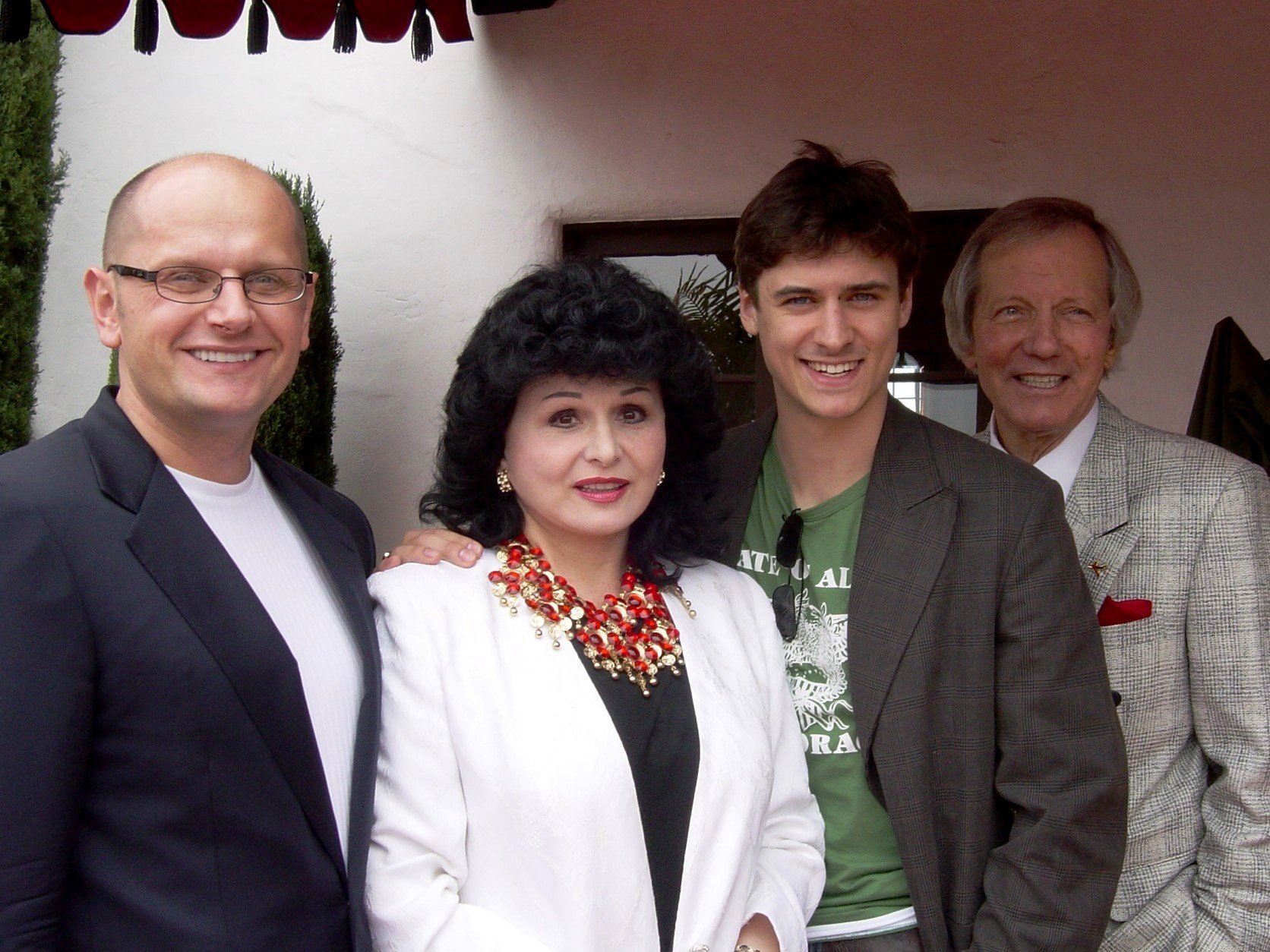 Mariusz Kotowski with polish film actor Mateusz Damiecki before the premiere of 