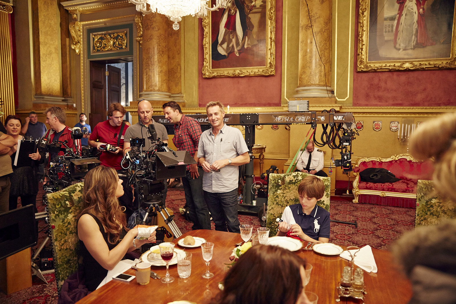Nick shooting The Royals in Goldsmiths Hall, City of London