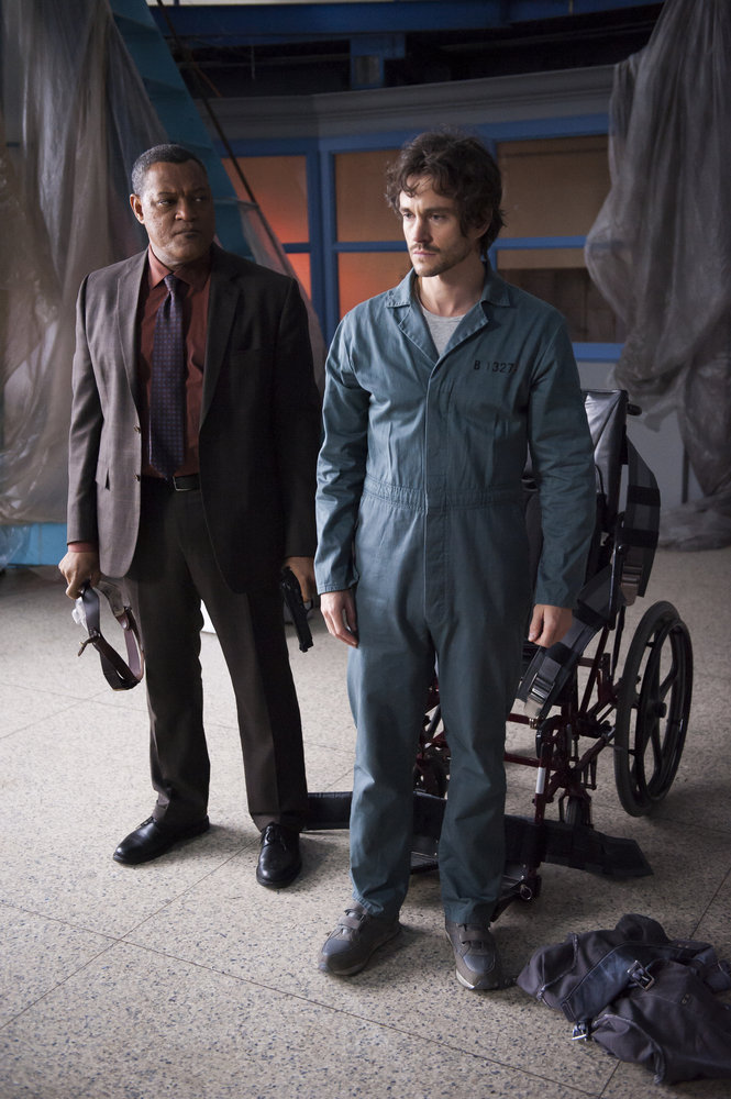 Still of Laurence Fishburne and Hugh Dancy in Hanibalas (2013)