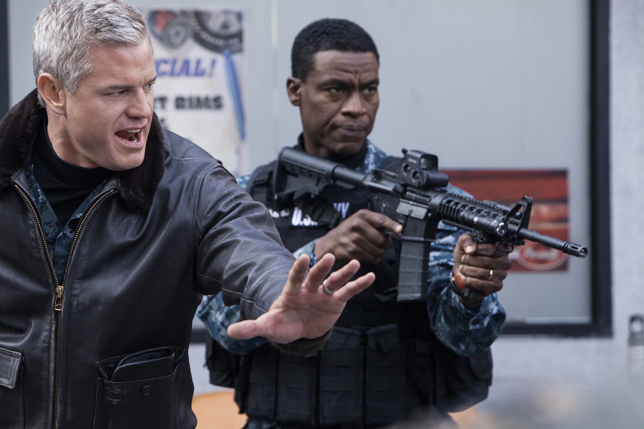 Still of Eric Dane and Charles Parnell in The Last Ship (2014)