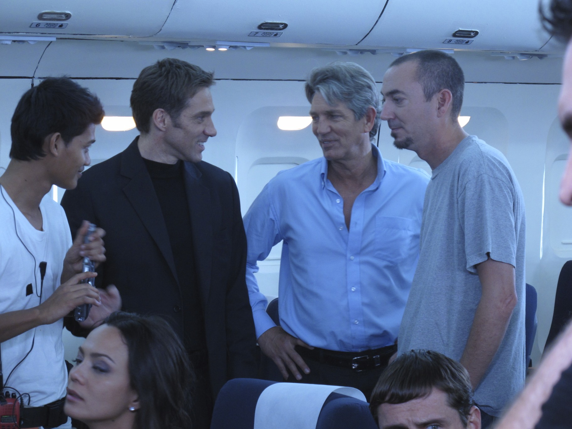 with Eric Roberts on set of 'Flight 777' , Bangkok, Thailand.