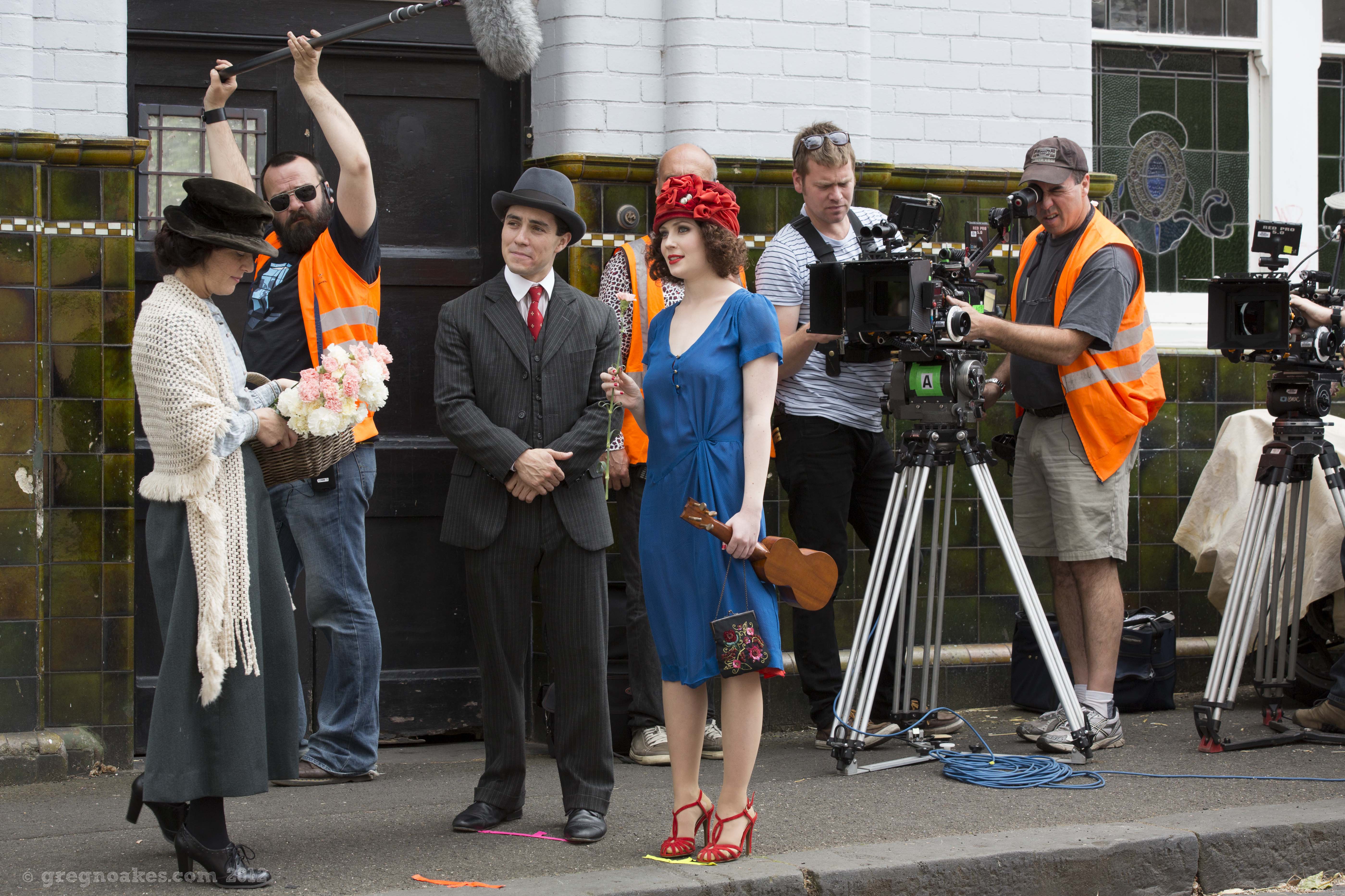 On the set of Underbelly: Squizzy