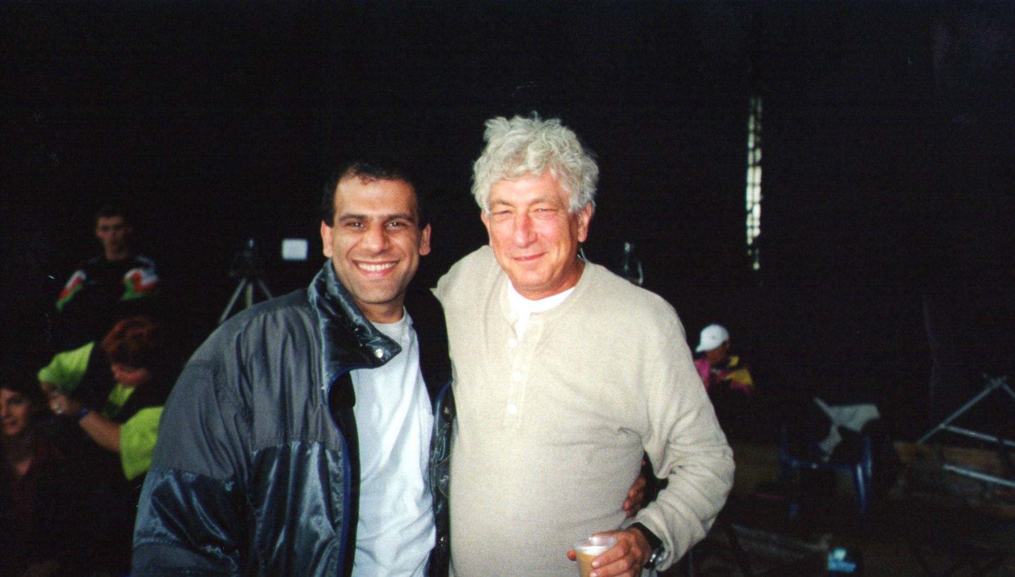 with Avi Lerner on the set of 