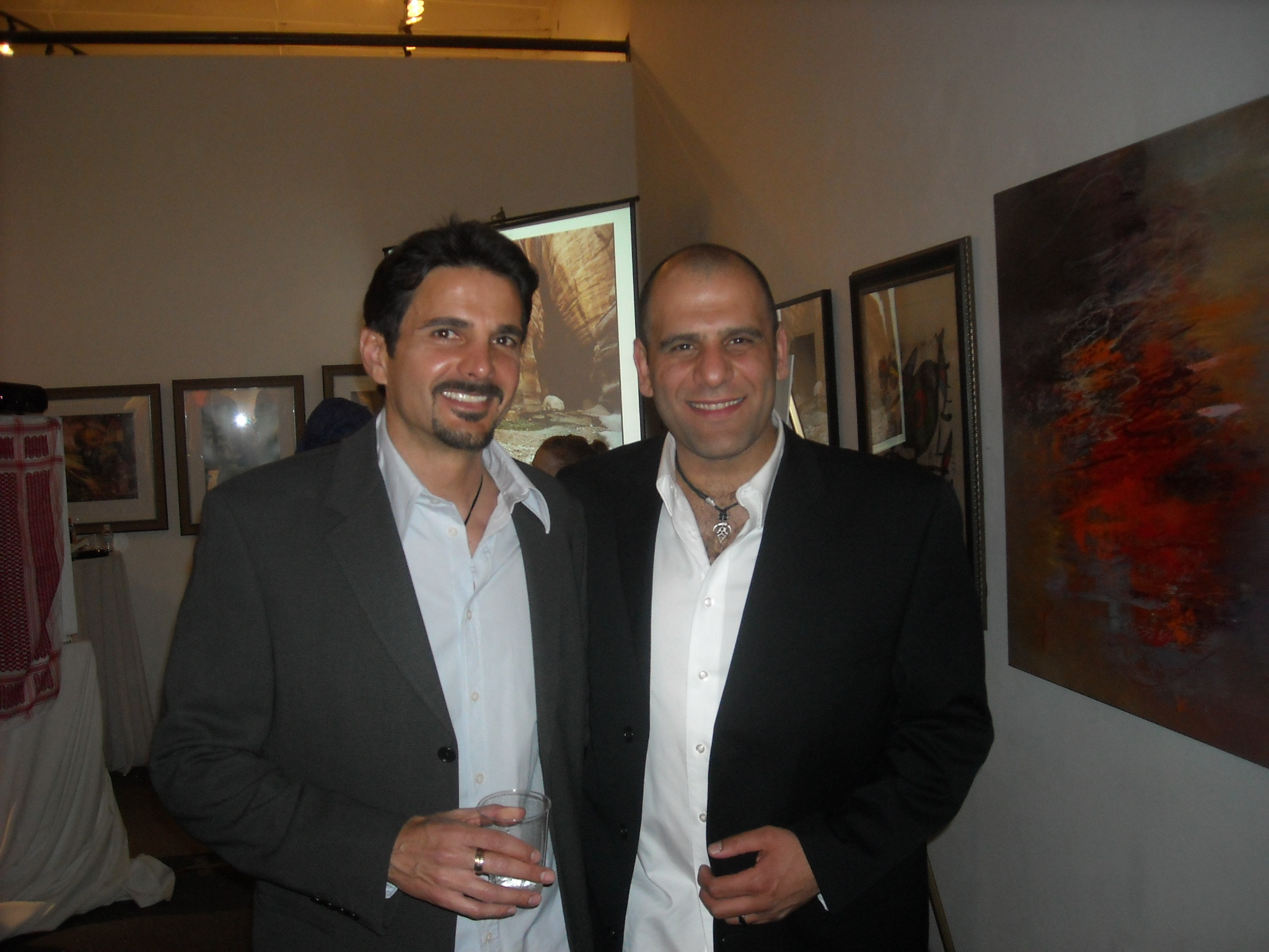 Ammar Daraiseh with Actor/Producer Michael Desante at the Royal Jordan Film Comission Event