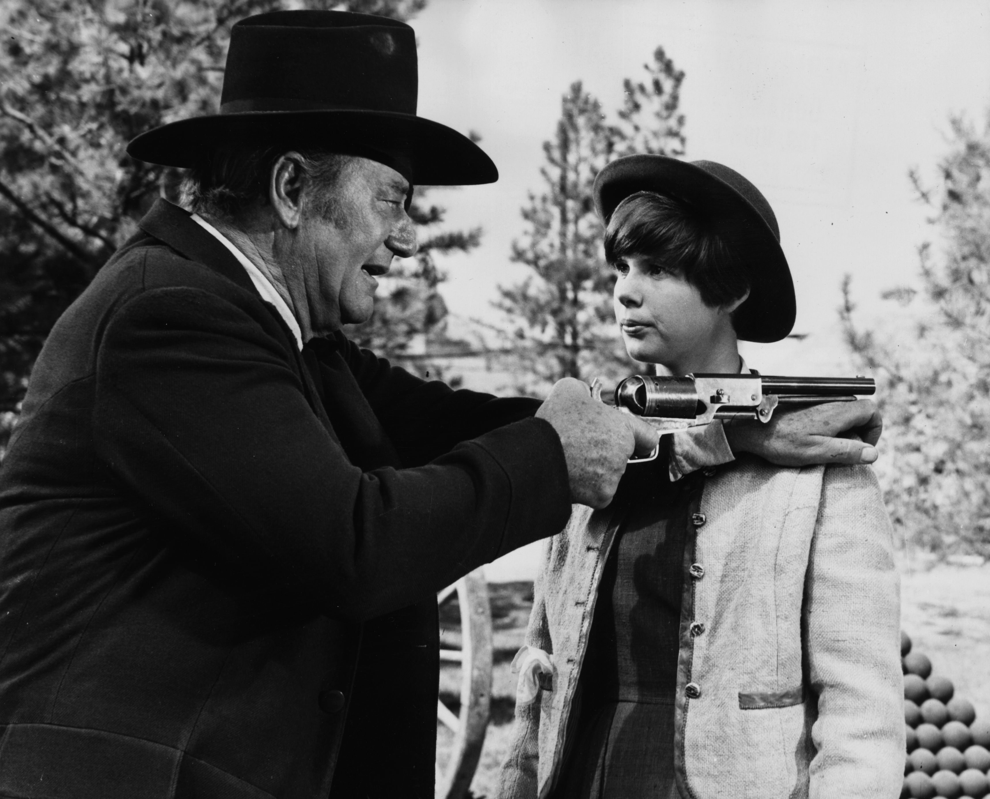 Still of John Wayne and Kim Darby in True Grit (1969)