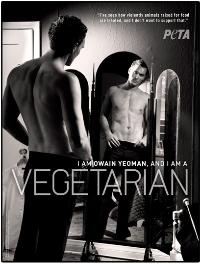 Owain Yeoman PETA Campaign April 2009