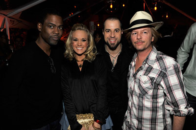 Chris Rock, David Spade, Chris Daughtry and Carrie Underwood