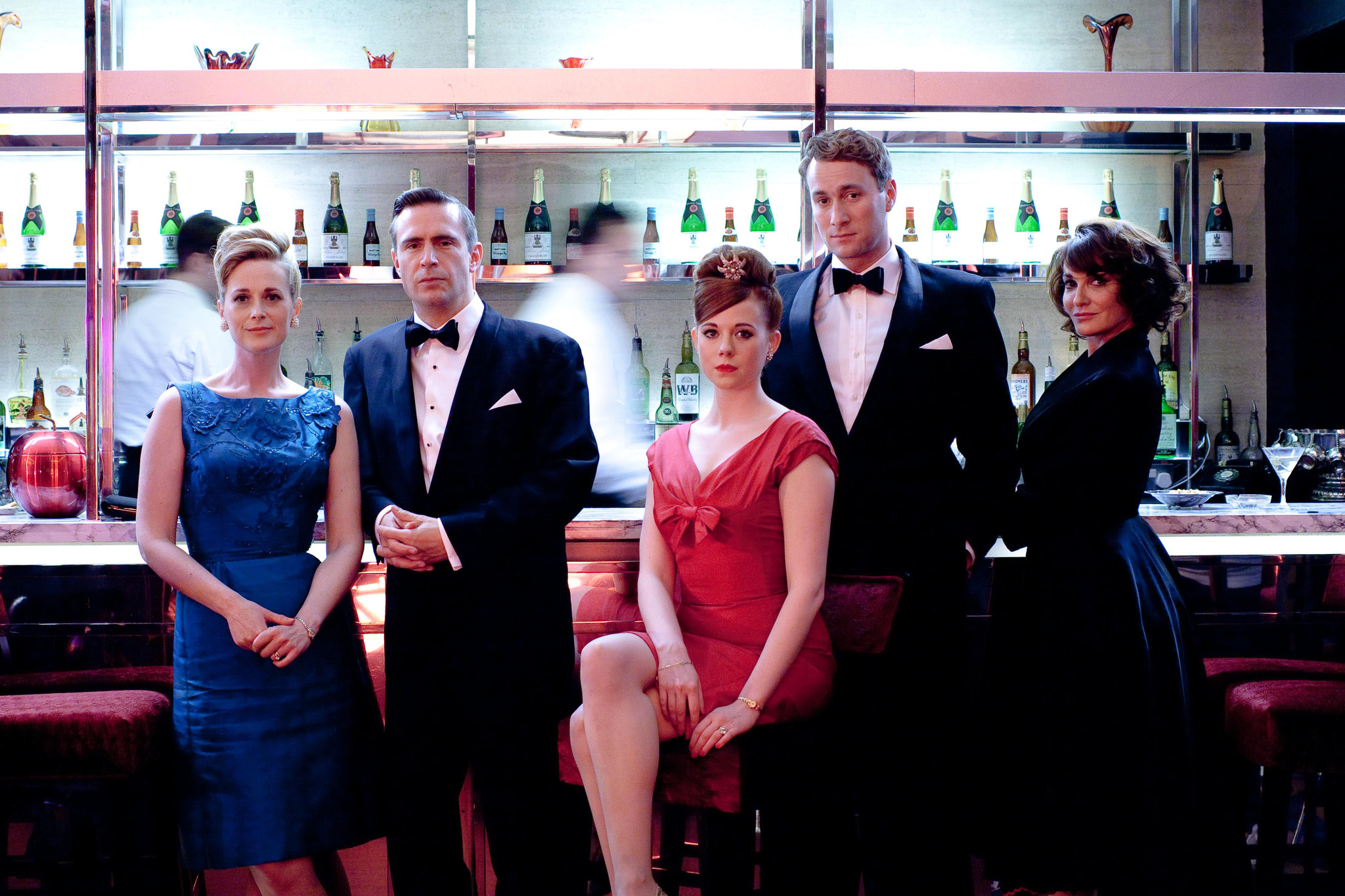 Still of Oliver Chris, Jack Davenport, Natasha Little, Sarah Parish and Zoe Boyle in Breathless (2013)