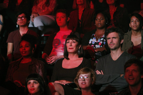 Still of Anjelica Huston and Jack Davenport in Smash (2012)