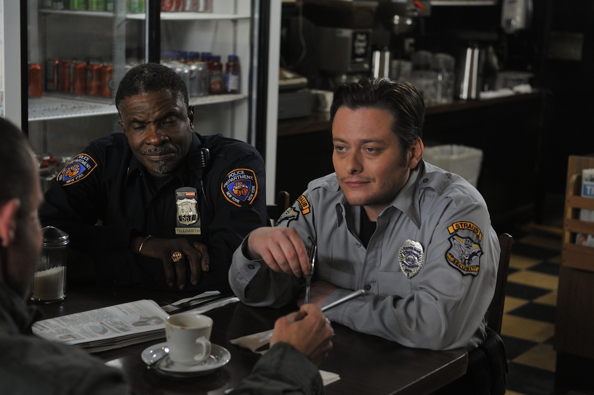 Still of Edward Furlong and Keith David in Bailout: The Age of Greed (2013)