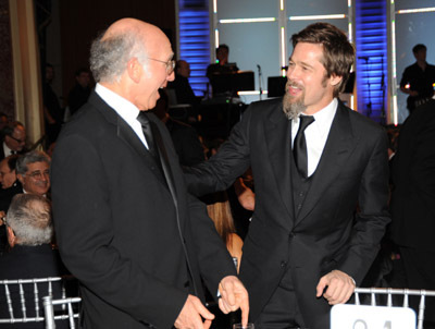 Brad Pitt and Larry David