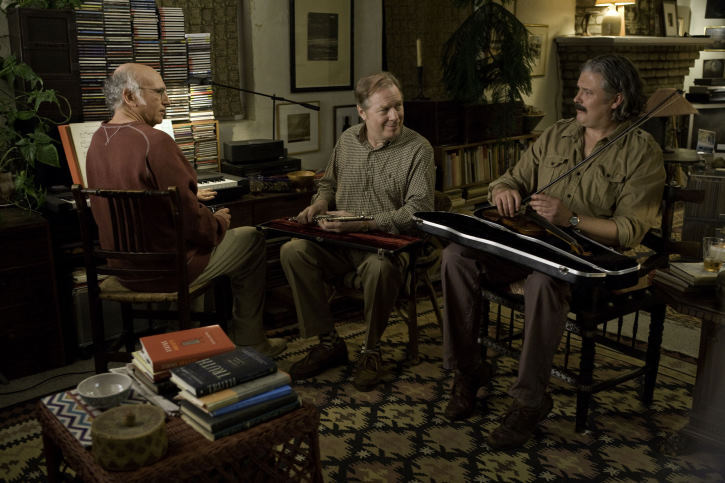 Still of Larry David, Conleth Hill and Michael McKean in Kad ir kas benutiktu (2009)