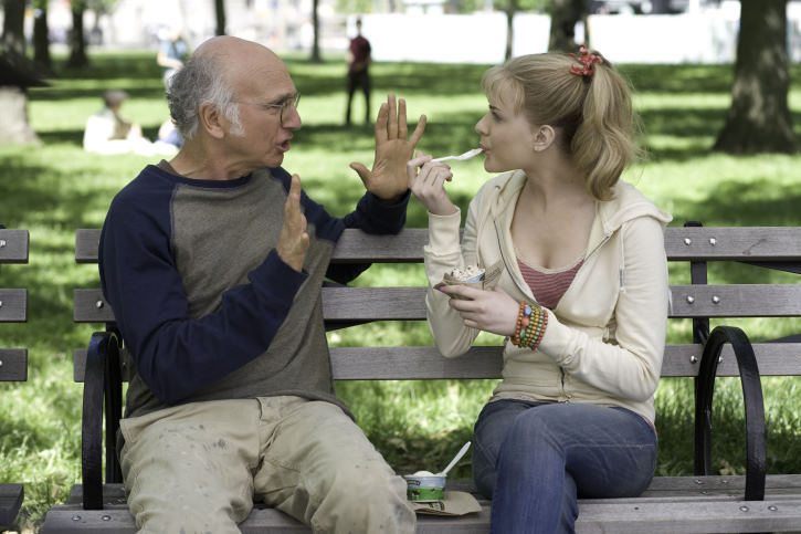 Still of Larry David and Evan Rachel Wood in Kad ir kas benutiktu (2009)