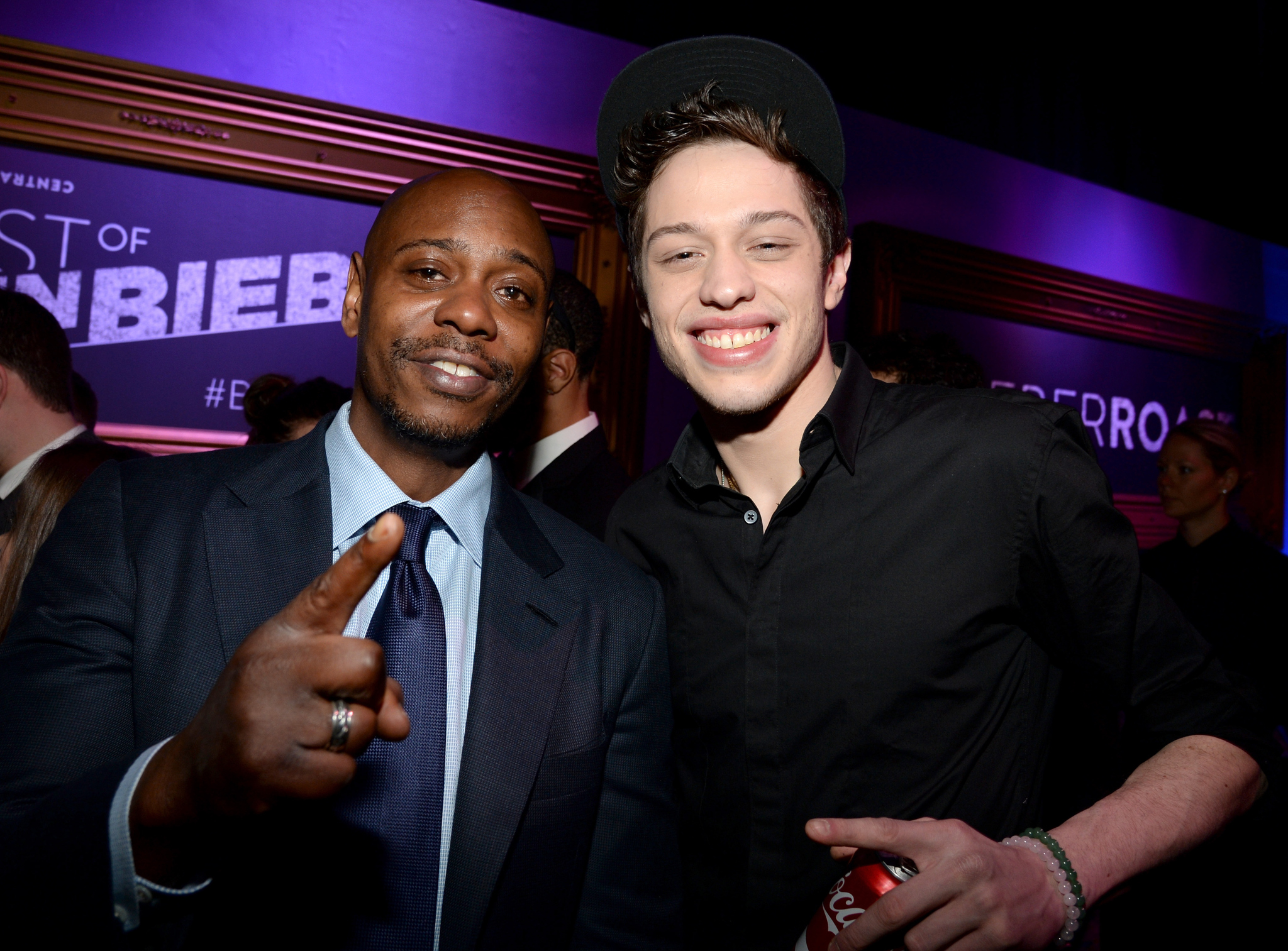 Dave Chappelle and Pete Davidson at event of Comedy Central Roast of Justin Bieber (2015)