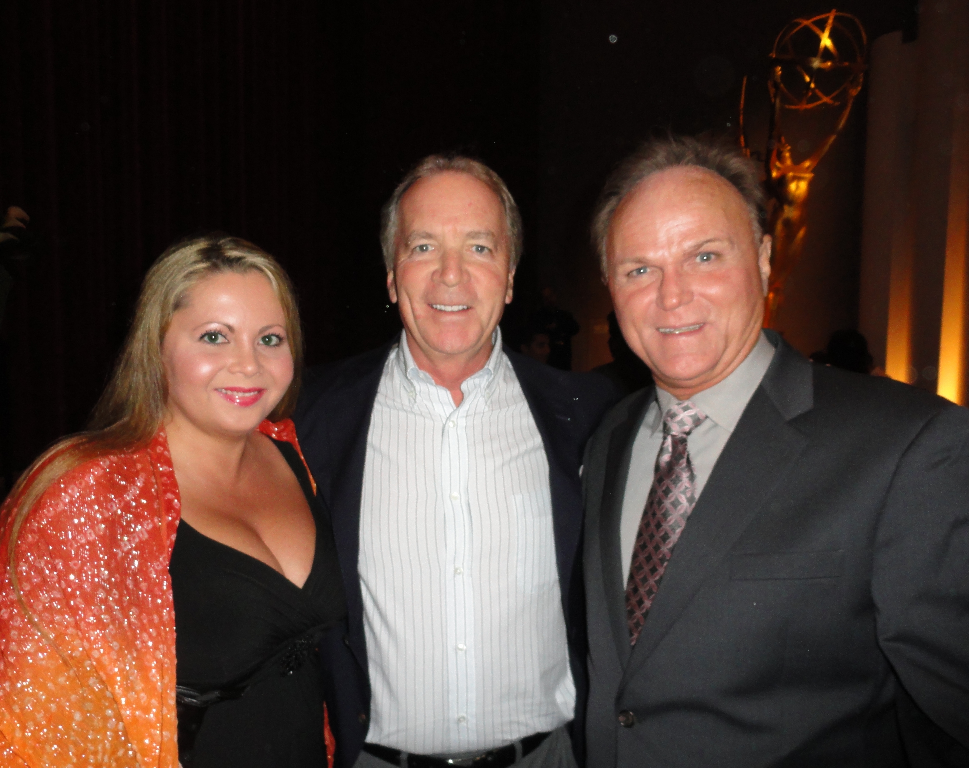 BJ Davis and Julia Davis with Ken Corday, Executive Producer of 