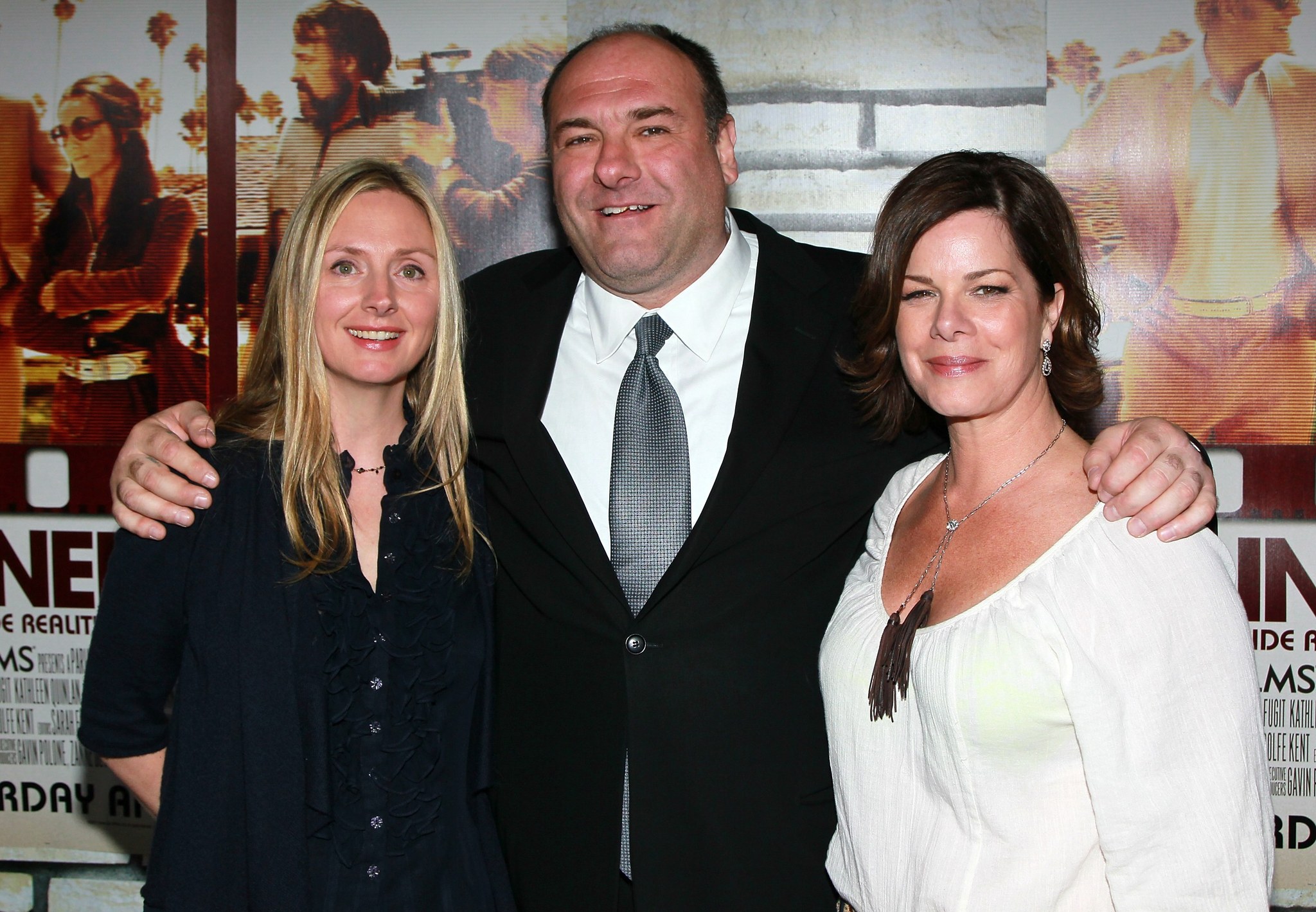 James Gandolfini, Marcia Gay Harden and Hope Davis at event of Cinema Verite (2011)